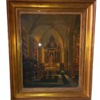 Raoul Pharasyn (1908-1991) Kerkinterieur. thumbnail 2