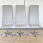 6 Oxford Stoelen Van Arne Jacobson Voor Fritz Hansen thumbnail 3