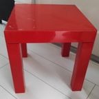 Vintage Kunststof Tafeltje Rood thumbnail 7