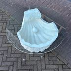 Vintage Parel Salontafel Van Fossielsteen thumbnail 3