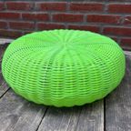 IKEA Vintage Wicker Poef. thumbnail 3