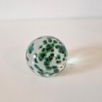 Vintage Presse Papier Paperweight Glazen Bol Murano ? thumbnail 7