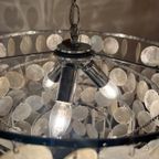 Vintage Capiz Schelpen Hanglamp Lamp Opaline Parelmoer thumbnail 7
