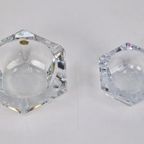 Set Vintage Val Saint Lambert Kristal Asbak Mid-Century ‘60 thumbnail 6