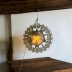 Vintage Ronde Capiz Shell Hanglamp / Wandlamp thumbnail 7