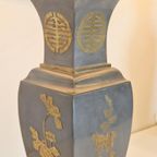Set 2 Vintage Tafellamp Tin Messing ’60 Mid Century Japandi thumbnail 4