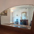 Vintage Dressoir In Art Deco Style, Buffet Kast Met Vitrine thumbnail 4