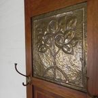 Staande Art Deco Wandkapstok Met Spiegels En Marmer Platen, Jaren 30 thumbnail 6