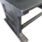 Vintage Massief Houten Bank / Zitbank In Het Zwart thumbnail 4