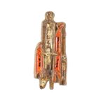 Vintage Wandsculptuur Aardewerk In De Stijl Van Perignem 56Cm thumbnail 9