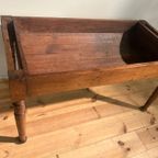 Antieke Petrin Tafel In Eikenhout Circa 1850 thumbnail 13