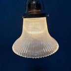 Staande Messing Piano Lamp Met Holophane Glazen Kapje thumbnail 17
