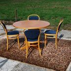 Ronde Tafel Met 4 Stoelen, Thonet thumbnail 3