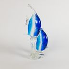Murano Glas - Maanvissen - Xl Sculptuur - Glaskunst - 1990'S thumbnail 4