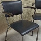 Set Van 2 Vintage Industriële Stoelen, Ahrend De Cirkel thumbnail 2