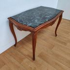 Vintage Keukentafel Eettafel Eetkamertafel Met Marmer Blad thumbnail 6
