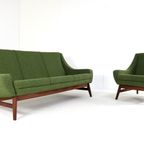 Midcentury Bank 3 Persoons 'Geleen' Vintage New Upholstery thumbnail 7