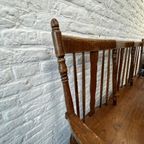 Vintage Houten Bank - Keukenbank, Tuinbank - Windsor Stijl thumbnail 7