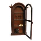 Antiek Wand Vitrine Kastje, Italie thumbnail 3