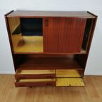 Vintage Mid Century Highboard, Kast, Barkast, Wandmeubel 910 thumbnail 6