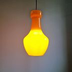 Vintage Oranje Opaline Hanglamp, Jaren 60 thumbnail 10