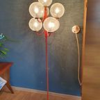 Vintage Kaiser Leuchten Vloerlamp Met 7 Glazen Bollen thumbnail 9