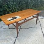 Vintage Teak Salontafel Met Omkeerbaar Blad 1960S thumbnail 6