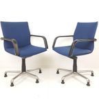 2 Artifort Bureaustoelen | Blauw Bureau Stoel thumbnail 2