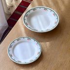 Set Of 5 Vintage Porcelain Cherry Dessert Plates thumbnail 2