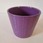 Retro Paarse Bloempot Mand Structuur Kamerplant Pot thumbnail 8