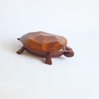 Turtle Shaped Trinket Box, Tropical Wood thumbnail 6