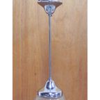 Art Deco Hanglamp Met Mat Glazen Kap thumbnail 9