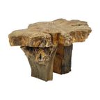 Bijzettafel Side Table Hout Boomstam Karakter Frankrijk Brutalist 77Cm thumbnail 4