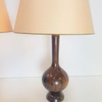 Set 2 Vintage Tafellamp Vol Palissander Lamp Mid Century '60 thumbnail 5