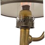 Jugendstil - Brass With Glass - Table Oil Lamp - Working Condition - Germany, Ca. 1910 thumbnail 7