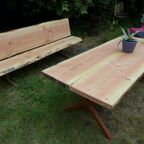 Prachtige Boomstam Tuinbank 220 Cm thumbnail 10