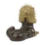 Grote Tempelleeuw Verguld Brons Beeld Thailand Singha Foo Dog 27cm thumbnail 9