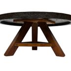 Vintage Salontafel Rond Brutalist Jaren 60 Minimalist Design thumbnail 11