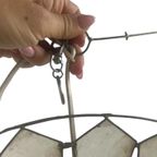 Vintage Ronde Capiz Shell Hanglamp / Wandlamp thumbnail 5