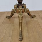 Messing Rococo Staande Kapstok Hollywood Regency Hall Tree 9 thumbnail 7