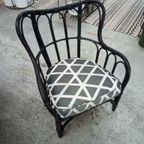 Retro Ikea Mastholmen Boho Bamboe Fauteuil Stoel thumbnail 10