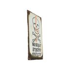 Pools Emaille Bord Gevaar Hoogspanning Schedel Verzamelitem thumbnail 11