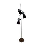 Philips - Floor Lamp With Three Adjustable Spots - Chrome And Brown Shades - Dutch Design thumbnail 2