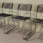 Set Van 6 Melker Spaghetti Stoelen, Lisa Norinder Voor Ikea thumbnail 10