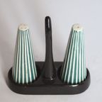 Mid Century Modern Ceramic Pepper And Salt Set thumbnail 10