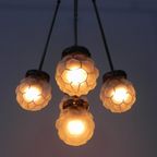 Art Deco Hanglamp Met 5 Bollen Aan 5 Stangen thumbnail 6