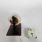 Mid Century - Wandlamp - Teak - Kristal - 70'S thumbnail 7