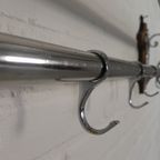 Verchroomde Art Deco Wandkapstok Met 6 Haken, Jaren 30 thumbnail 19