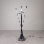 Staande Verchroomde Lamp In Art Deco Stijl, Jules Dewaele Bruxelles, Jaren 50 thumbnail 5
