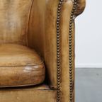 Tijdloze En Stijlvolle Schapenleren Clubfauteuil Met Prachtige Kleuren En Goed Zitcomfort thumbnail 3